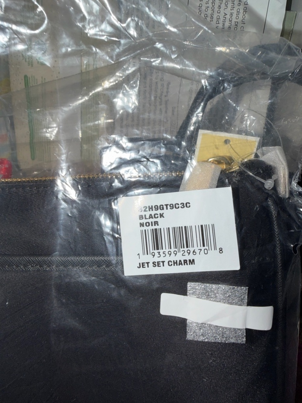Michael Kors Black Nylon Crossbody with Gold Hardware NWT - Picture 5 of 8